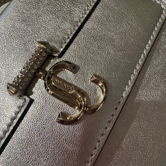 Varenne XS Pearly Crystal Metallic Shoulder Bag - Jimmy Choo - Picture 5 of 16